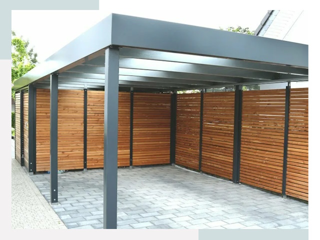 Навесы для парковки в Юрге