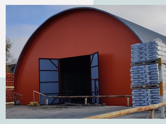 Полукруглые ангары по цене от 642 руб. в Юрга