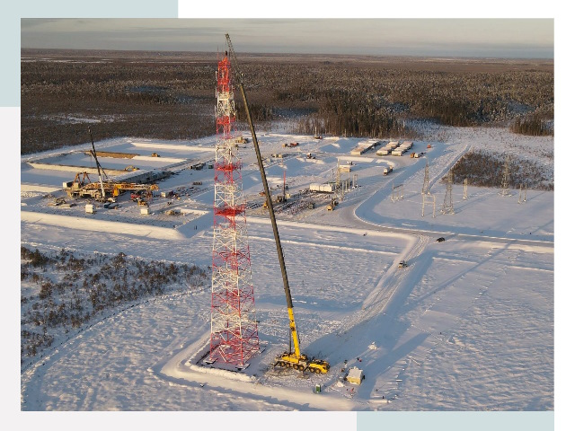 Мачты связи в Юрге