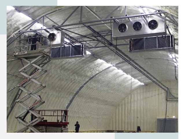 Оснащение ангаров в Юрге