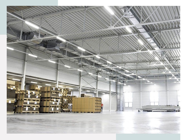 Освещение ангаров в Юрге