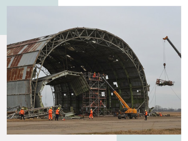 Демонтаж ангаров в Юрге