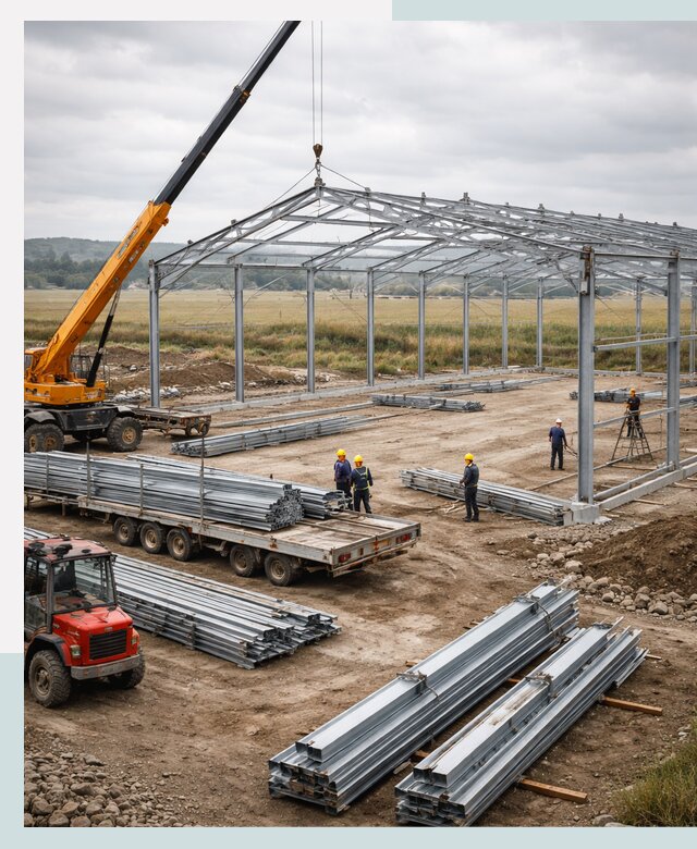 Строительство ангаров для сельхозтехники в Юрге под ключ