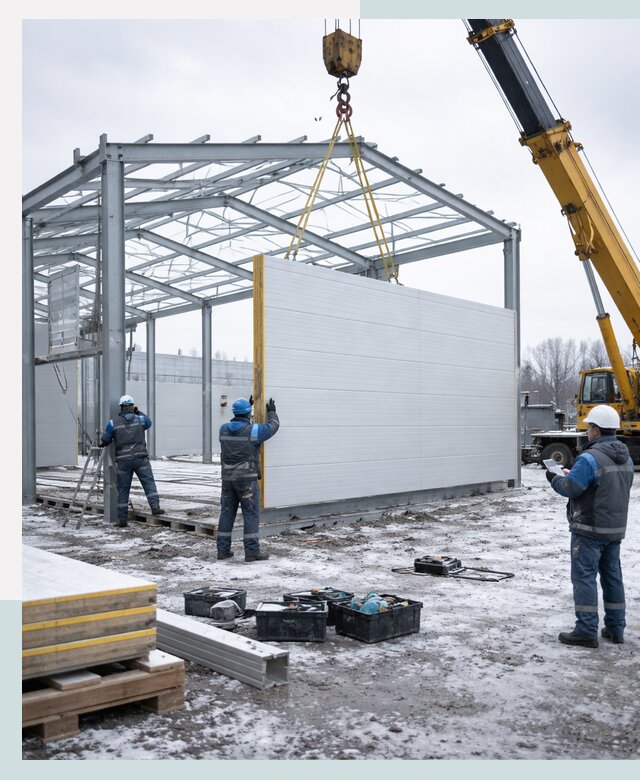 Строительство холодильных складов под ключ в Юрге
