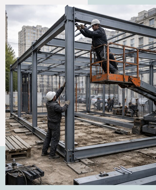 Строительство и монтаж торговых павильонов под ключ в Юрге